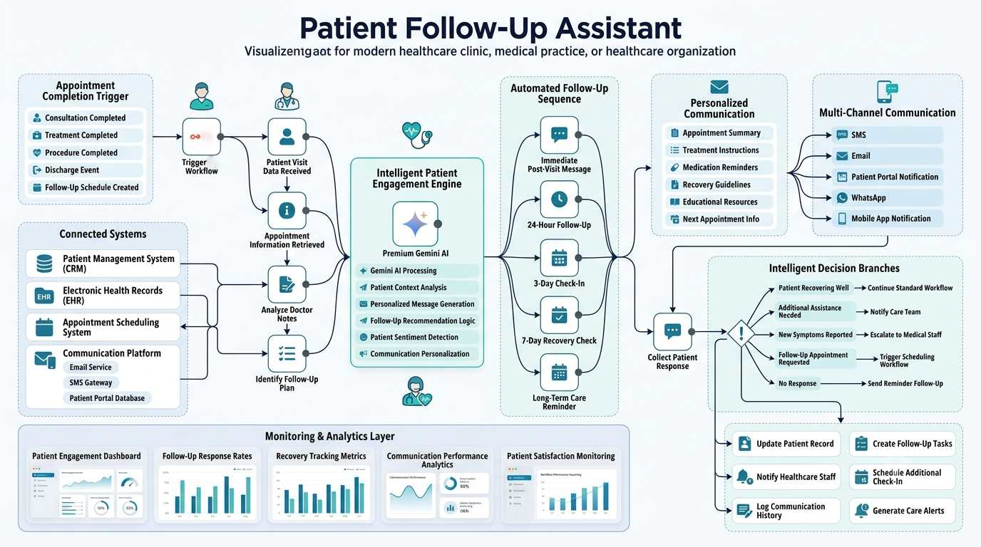 Patient Follow-Up Assistant workflow diagram